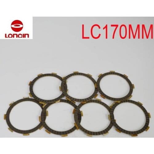 7pcs/lot loncin CB250 LC170MM water engine clutch plate assembly kayo bosuer bse 250cc dirt bike CQR250
