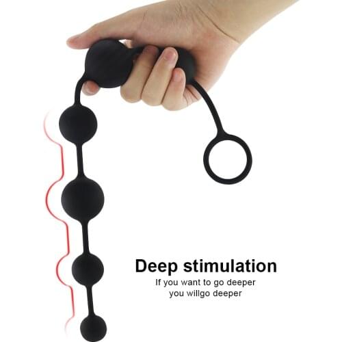 G Spot Prostate Massager Adult Products Anal Balls Anus Expander Big Anal Beads Butt Plug Sex Toys for Woman Men