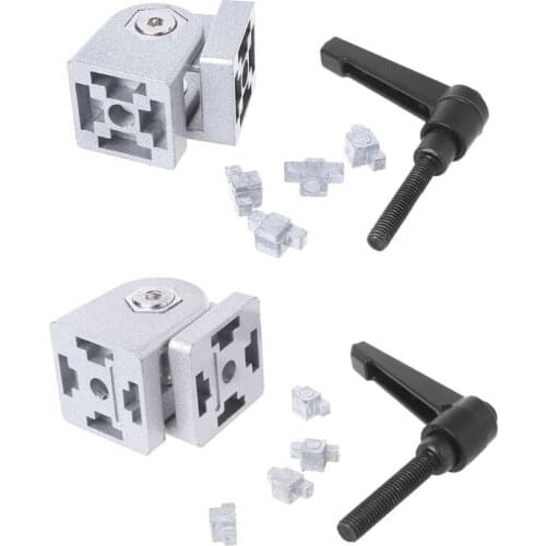 Zinc Alloy Flexible Hinge With Handle Die Cast Pivot Joint Connector For Aluminum Extrusion Profile E5BE