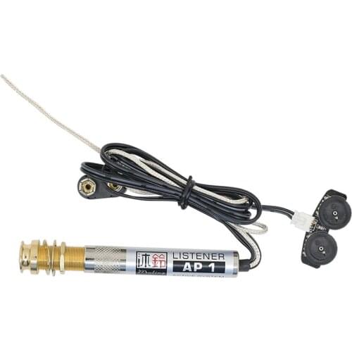 Professional Guitar Piezo Active Pickup Pick-up Transducer with Volume and Tone Control