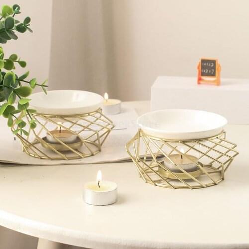 Ceramic Essential Oil Burner Warmer Tea Light Holder Indoor Meditation Ornaments Aromatherapy