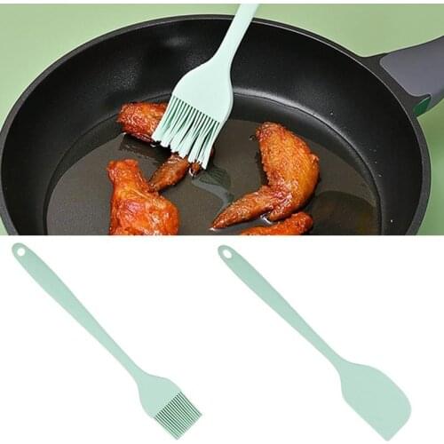 Kitchen Utensil Silicone Non-Stick Heatproof Oil Basting Brush Baking Spatula Non Stick Butter Spatula Cutter Cooking Tool