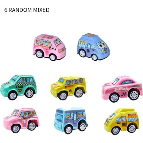 Mini Vehicle Cartoon Car Kids Cartoon Vehicles Set Construction Truck Toys for Boys Baby Kids Educational Model Kids Toy