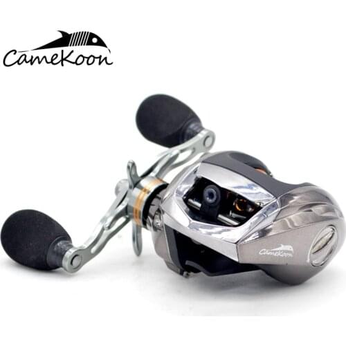 CAMEKOON Low Profile Baitcasting Fishing Reel 18+1 Ball Bearings 6.3:1 Gear Ratio High Speed Baitcast Reel