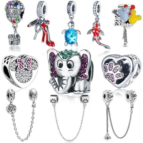 2020 Spring New Beads Electric Guitar Dangle Charms 925 Sterling Silver fit Original 3mm Bracelets Women DIY Jewelry