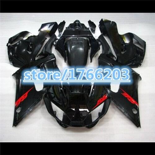 YZF-R6 98-02 ABS Plastic Fairing For YZF R6 1998 1999 2000 2001 2002 Bodywork YZFR6 1998- 2002 all matte blackBBF