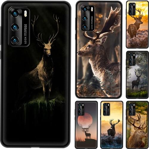 Deer Hunting Camo Phone Case For Huawei P40 P30 P20 Pro P10 Lite Soft Cover for huawei P Smart Z Y9a Y7a Y7 P30Lite Shell