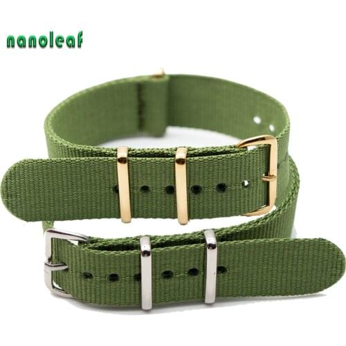 Premium Ballistic Nylon Strap For NATO ZULU Bracelet 18MM 20MM 22MM Mens Women Bands Military Stainless Steel Buckle