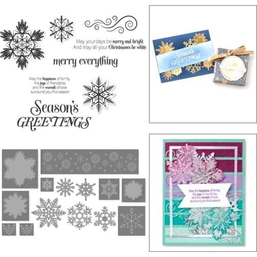 Christmans Snowflake Metal Cutting Dies And Stamp Scrapbooking DIY Paper/photo Cards New Cutting Dies Craft Cuts 2021