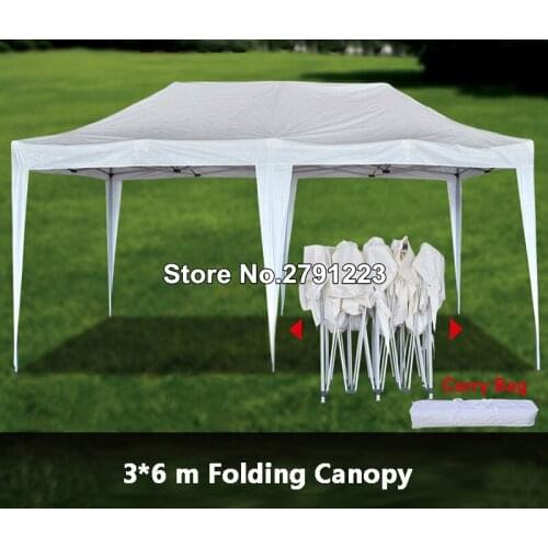 3*6m Outdoor Folding Canopy Party Wedding Gazebo Tent banquet folding tent night market stall awning shade rain car hood