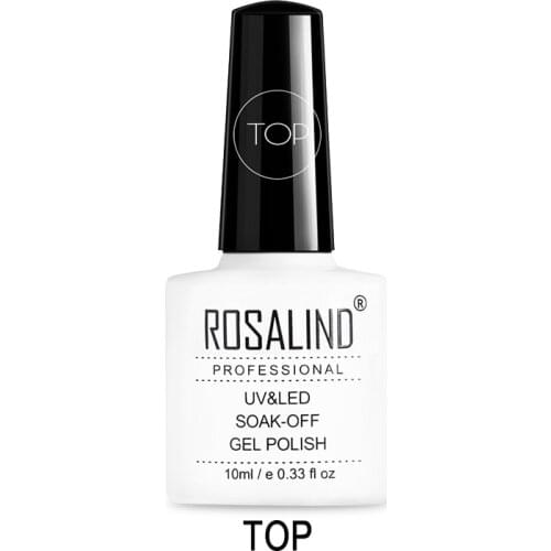 ROSALIND Top Coat 10ML Nail design Gel Nail Polish soak off UV Gel Varnish Long-Lasting Top Coat Nail Polish Nail Art manicure