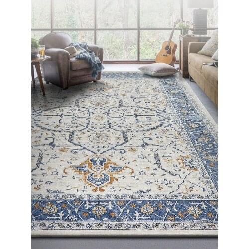 Turkey Style Home Living Room Carpets Anti-slip Floor Mat Vintage Persian Bedroom Rug Carpet Soft American Big Thick Area Rugs