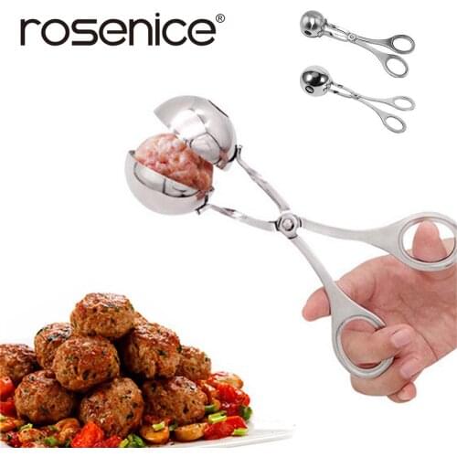 Convenient Meatball Maker Stainless Steel Stuffed Meatball Clip DIY Fish Meat Rice Ball Maker 16 cm /17 CM