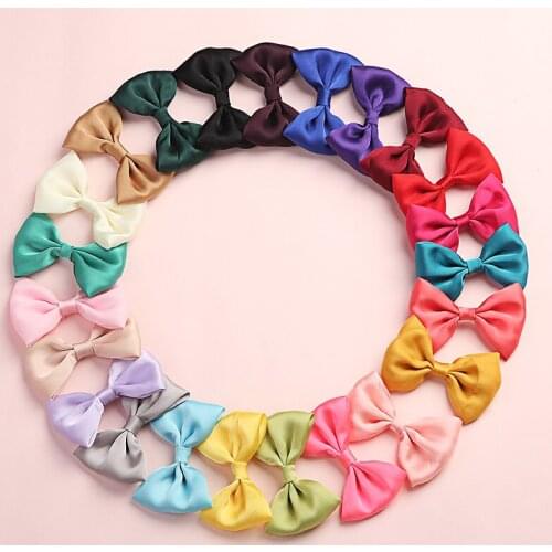 Baby Hair Clips Silk Hairpin For School Girls Bowknot Barrette Children Summer Hair Accessories Lovely Hairgrips Infant Hairclip