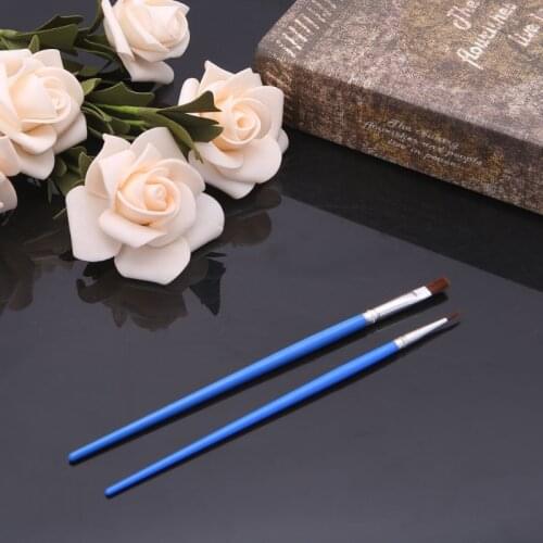 2pcs/set Nylon Hair Artist Paint Brush Acrylic Watercolor Oil Painting Drawing