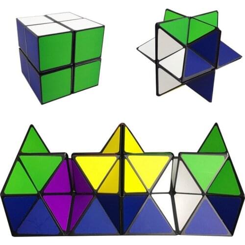 2 in 1 yoshimoto cube magic cube infinite cube toy relax puzzel game for children adults EDC Double Star Flexicube