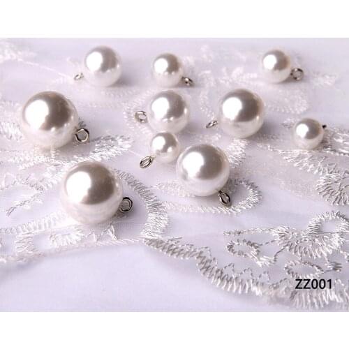 20PCS/Lot Pearl Shank buttons for Clothing decoration withe buttons For sweater coat Handbag Good quality Sewing accessories DIY