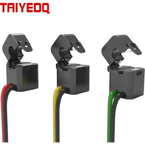 3PCS Snap-in Type Small Current Transformer Three-phase Electric Meter Open Type Current transformer mA 0.5 Class 10/20/50/75mA