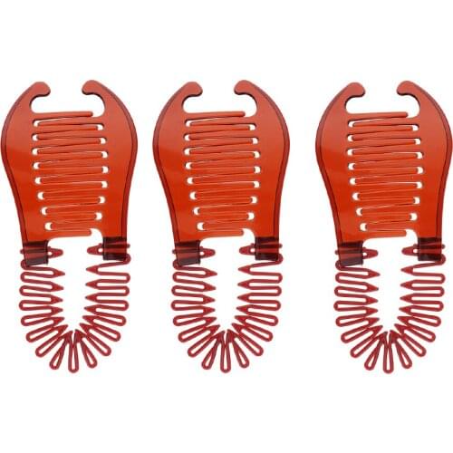 3 Pcs Banana Clips Hair Clincher Interlocking 2-side Hair Combs