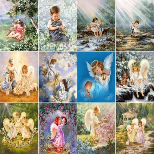 SDOYUNO 5D DIY Diamond Painting Figure Full Square/Round Diamond Embroidery Cross Stitch Mosaic Handmade Home Decor Wall Art