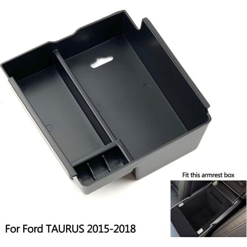 Car Styling Accessories Dedicated Modified Central Armrest box Storage Tray Glove Box Pallet Case For Ford TAURUS 2015-2018