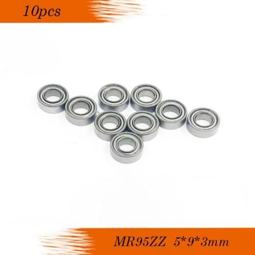 Free Shipping 10 PCS MR95ZZ P6 Bearings 5x9x3 mm Miniature Ball Bearings L-950ZZ mr95z mr95 zz mr952z ABEC-3