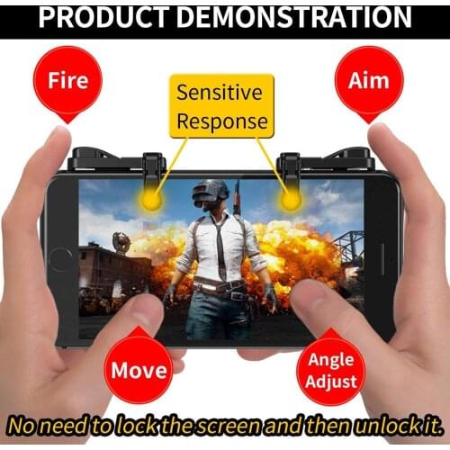 DarKWalker Mobile PUBG Trigger Fire and Aim Buttons Gamepad for Android Phone& iPhone for FPS Shooting Game for Call of duty