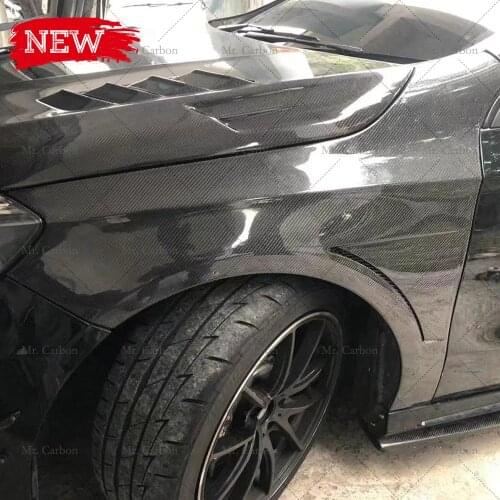 FOR AMG A45 A35 A180 A200 A220 CARBON FIBER AIR INTAKE FRONT FENDER TRIM BODY KIT TUNING PART W176 AMG A45 CARBON FENDER RACING