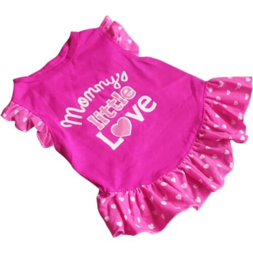 Small Dog Summer Dresses Vest Top Clothes Puppy Pet Dress Skirt Coat Apparel Pets Cats Dog Shirts Girl