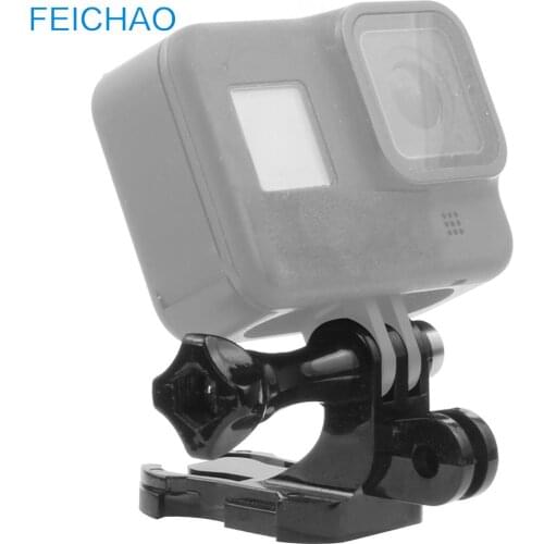 Metal Flat Surface Buckle Mount Adapter Base Surfboard Surface 1/4" Holes w Tripod Adapter J-Hook Screw for GoPro Action Camera