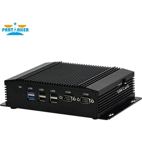 I25 Fanless Industrial PC Mini Computers IPC Windows 10 Pro Linux Ubuntu Intel J1900 2 Lan 2 RS422 RS485 Watchdog 3G/4G WiFi