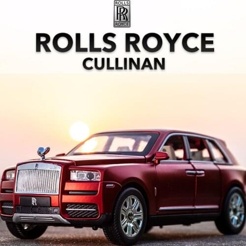1:24 Simulation Rolls Royce Cullinan Alloy Car Model Large Pull Back Car Childrens Gift Toy Car Simulation Car Model Collection