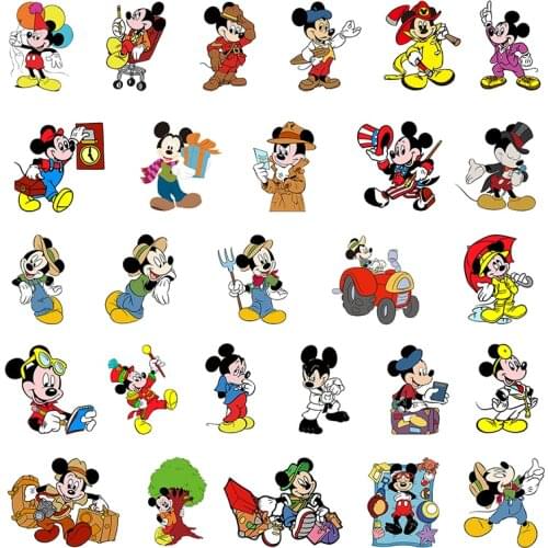Disney Hot Selling Handsome Mickey Mickey Mouse Fashion Funny Image Epoxy Earrings Acrylic Jewelry Accessories