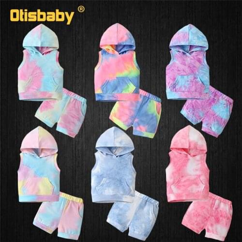 Fashion Baby Sleeveless Jacket + Pant Clothing Sets Boy & Girl Vest Sweatshirt Newborn Hooded Sweater Tracksuit Hoodie for Girl