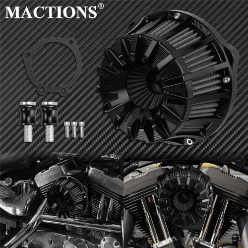 Motorcycle CNC Air Filter Cleaner Intake Filter For Harley Sportster XL1200 Touring Road Glide Street Glide Dyna Fatboy Softail