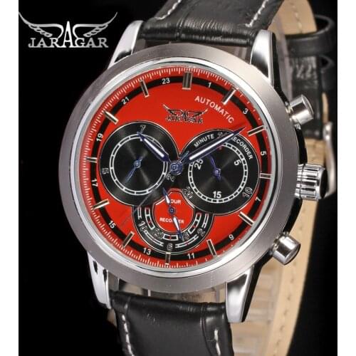 Jaragar Casual Military Sport Mechanical Automatic Watches Complete Calendar Luminous Hands Clock Male Top Brand Luxury Watch