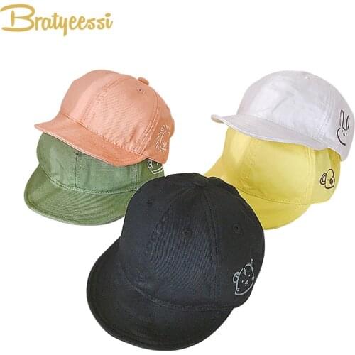 New Baby Cap For Boys Girls Cute Cartoon Kids Baseball Cap Adjustable Summer Baby Sun Hat Children Cap