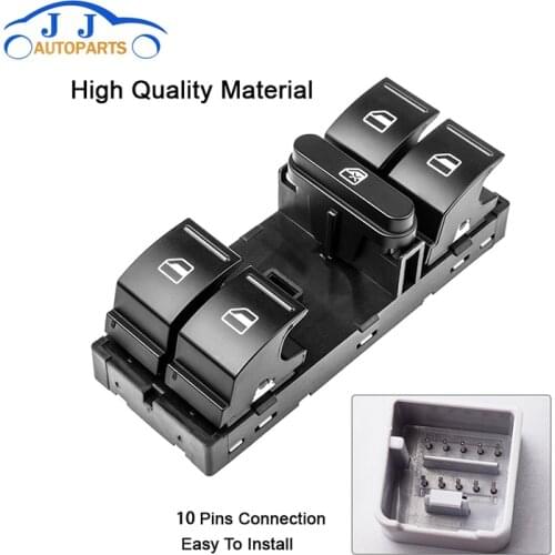 OEM 1K4959857B Electric Power Master Window Switch Button For V W Sagitar Golf 5 Golf 6 Jetta MK5 Mk6 Tiguan Touran Passat B6 B7