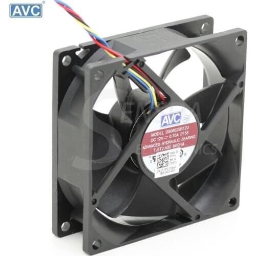 Original For AVC DS08025R12U 8025 8cm 80mm DC 12V 0.7A computer server inverter chassis cooling fans cooler