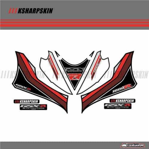 Front Fairing Motor Number Board 3D Gel Protector for SUZUKI 2017 GSXR1000 GSX1000R GSXR 1000