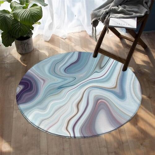 Bedding Living Room, Round Marble Carpet Floor Mat, Stone, Rock Fashion Rainbow Luxury Floor Mat Color Floor Mat
