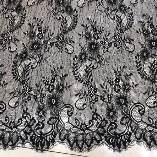 GLace 3M/Lot new style Transparent soft eyelash lace sewing fabric for dress skrit lace accessories DIY material TX1471