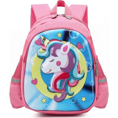 Unicorn Children School Bags For Boys Girls Kindergarten Waterproof Backpacks Child Book bag Kids Shoulder Bag Satchel Knapsack