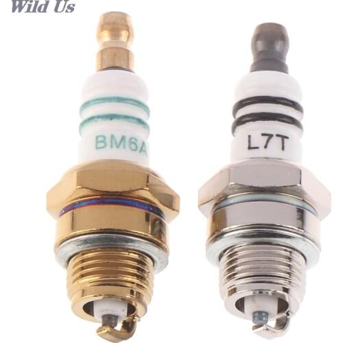 BM6A Spark Plug Glow Plug Standard Spark Plug BM6A Small Engine Replacemnet for 2-stroke Chainsaw Lawn Mower Strimmer 1PCS