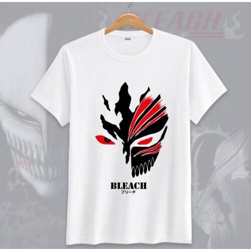 Anime BLEACH Unisex Tops Tee T shirt Cosplay Cartoon Ishida Uryuu T-Shirt tshirts Kurosaki Ichigo Summer Tees