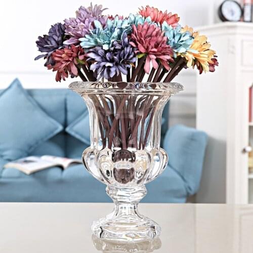 High-grade bud wind lantern vase transparent crystal glass vase modern fashion luxury bamboo vase customized medium caliber 20x