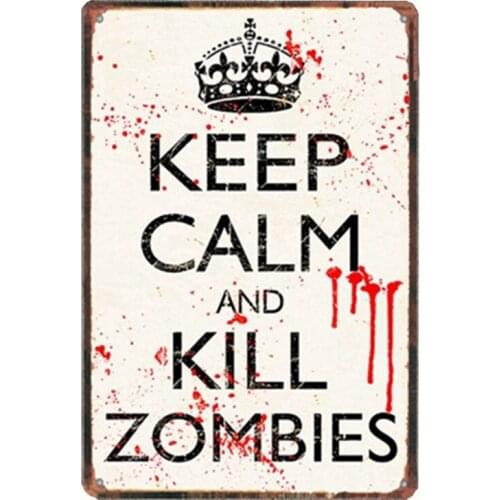 Vintage Creative 20*30cm Iron Painting Wall Decoration Cafe Bar Decoration Tin Sign Metal Poster Decorative Metal Plate Plaques