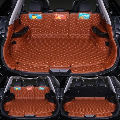 Custom 3D No Odor Waterproof Boot Carpets Cargo Liner Rugs Full Set Car Trunk Mats for 2014-2021 Year Nissan X-TRAIL