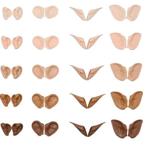 ICY Factory bjd ears cute doll ears white natural tan black super black skin for icy 1/6 doll gift toy