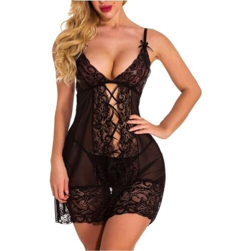 Women Nightgowns Satin Lace Sleepwear nightwear Pyjama Women home clothing sleepwear female Nightdress Sexy Lingerie Plus Size